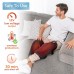 Knee Massager with Heat and Vibration, Electric Heated Knee Wraps Pair, 5 Modes, 2 Heat Levels, Adjustable Velcro Fit, 16 in Quilted Leg Wrap for Home Relaxation and Daily Comfort