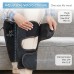 Knee Massager with Heat and Vibration, Electric Heated Knee Wraps Pair, 5 Modes, 2 Heat Levels, Adjustable Velcro Fit, 16 in Quilted Leg Wrap for Home Relaxation and Daily Comfort
