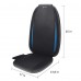 Back Massager with Heat, Chair Massage Pad with Deep Kneading Nodes, Seat Vibration, Spot & Full Back Control, Portable Cushion for Home Office Sofa Recliner, Black Blue