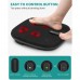 Foot Massager with Heat, 6 Heads, 40 Nodes, Black