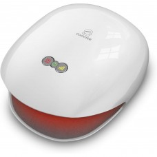Wireless Hand Massager with Heat, 3 Compression Levels, Rechargeable Cordless Finger & Palm Massager, USB Charging, Portable White Relaxation Device for Home Office Travel