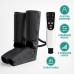 Air Compression Foot and Calf Massager with Heat, 3 Modes, Black
