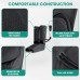 Air Compression Foot and Calf Massager with Heat, 3 Modes, Black