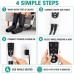 Air Compression Foot and Calf Massager with Heat, 3 Modes, Black
