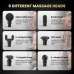 Massage Gun with 10 Speeds and 6 Massage Heads, Black and Blue
