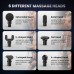Massage Gun with 10 Speeds and 6 Massage Heads, Black and Blue