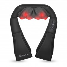 Shiatsu Neck & Shoulder Massager with Heat Corded Electric Deep Kneading Wrap Massager with 8 Nodes, Bi-Direction Control, 2 Intensities for Home, Office & Gifts Shiatsu Neck & Shoulder Massager with Heat Corded Electric Deep Kneading Wrap Massager with 8 Nodes, Bi-Direction Control, 2 Intensities for Home, Office & Gifts
