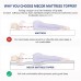 MECOR 2 inch 2” Full Size Gel Infused Memory Foam Mattress Topper, Ventilated Design Bed Topper for Side, Back, Stomach Sleeper (Purple)