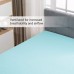 MECOR 2 inch 2” Queen Size Gel Infused Memory Foam Mattress Topper, Ventilated Design Bed Topper for Side, Back, Stomach Sleeper (Blue)