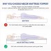 MECOR 4 inch 4” Full Size Gel Infused Memory Foam Mattress Topper, Ventilated Design Bed Topper for Side, Back, Stomach Sleeper (Purple)