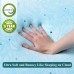 NEUTYPE Full Size Mattress Topper, 54" x 75" inch Gel Infused Memory Foam Mattress Topper - A-GE22045