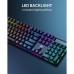 AUKEY KM-G16 Mechanical Keyboard, RGB 104 Keys Gaming Keyboard with Blue Switches for PC and Mac