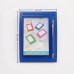 Memo Stand with Pen, Blue Desk Note Holder, 12.5 x 18.5 cm Memo Stand with Pen, Blue Desk Note Holder, 12.5 x 18.5 cm