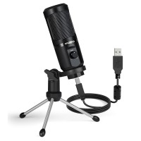 MAONO USB Computer Microphone with Mic Gain Knob, Condenser Recording Mic for PC, Gaming, Streaming, Podcasts - AU-PM461TR