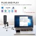 MAONO USB Computer Microphone with Mic Gain Knob, Condenser Recording Mic for PC, Gaming, Streaming, Podcasts - AU-PM461TR