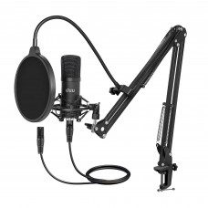 UHURU Condenser Microphone Set, Professional Studio Cardioid Microphone Kit with Boom Arm, Shock Mount for Streaming, Recording, Podcasts, YouTube - XM900