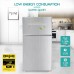 2-Door Mini Fridge, 3.0 Cubic Feet Compact Fridge with 7 Adjustable Temperature Modes for Apartments, Dorms, RV, Office, Bedroom, Kitchen - FTC30RE