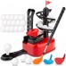 Kids Mini Golf Play Set, 29PCS Beginner Golf Set with Adjustable Club, 3 Club Heads, 15 Practice Balls for Indoor, Outdoor, Golf Training - 979