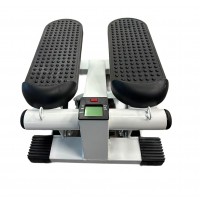 Mini Stepper Machine with Resistance Bands & LCD Monitor – Compact Portable Stair Stepper for Home Workout, Cardio Fitness, Leg & Glute Training, Quiet Hydraulic Exercise Stepper for Women & Men