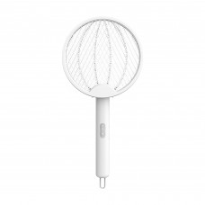 Electric Mosquito Swatter, Foldable Rechargeable Bug Zapper, White