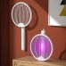 Electric Mosquito Swatter, Foldable Rechargeable Bug Zapper, White