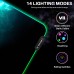 RGB Light Gaming Mouse Pad 14 LED Lighting Modes Keyboard Mat USB Foldable Non-Slip with Smooth Waterproof Surface - 80 x 30 cm