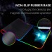 RGB Light Gaming Mouse Pad 14 LED Lighting Modes Keyboard Mat USB Foldable Non-Slip with Smooth Waterproof Surface - 80 x 30 cm