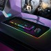 RGB Light Gaming Mouse Pad 14 LED Lighting Modes Keyboard Mat USB Foldable Non-Slip with Smooth Waterproof Surface - 80 x 30 cm