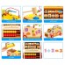 Kids Early Educational Toys, Wooden Shape Sorter Truck with Bead Maze, Numbers, Shapes, Hammer Bench, Abacus for Toddlers Ages 3+