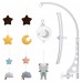 Baby Musical Crib Mobile, Nursery Mobile with Music Box, Hanging Rotating Plush Toys, Infant Bed Decoration for Babies, Newborns