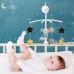 Baby Musical Crib Mobile, Nursery Mobile with Music Box, Hanging Rotating Plush Toys, Infant Bed Decoration for Babies, Newborns