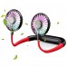 Portable Neck Fan Rechargeable USB Hands Free Fan with 3 Level Air Flow, 7 LED Lights for Home Office Travel Indoor Outdoor