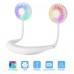 Portable Neck Fan Rechargeable USB Hands Free Fan with 3 Level Air Flow, 7 LED Lights for Home Office Travel Indoor Outdoor