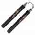2PC Safe Foam Rubber Nunchucks, 12-inch Martial Arts Training Nunchakus with Steel Chain for Kids, Adults, Beginner Practice
