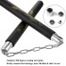 2PC Safe Foam Rubber Nunchucks, 12-inch Martial Arts Training Nunchakus with Steel Chain for Kids, Adults, Beginner Practice