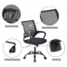 Ergonomic Office Chair, Modern Adjustable Computer Chair with Lumbar Support, Armrests, Swivel Wheels for Home, Office (Black) - DY-YZ01-BL-BL