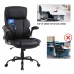 KASORIX Executive Office Chair, Adjustable Swivel Chair with PU Leather, High-Back Lumbar Support, Flip-Up Armrests for Home, Office - GD-9334