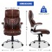 KASORIX Executive Office Chair, Adjustable Swivel Chair with PU Leather, High-Back Lumbar Support, Flip-Up Armrests for Home, Office - GD-9334