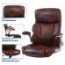 KASORIX Executive Office Chair, Adjustable Swivel Chair with PU Leather, High-Back Lumbar Support, Flip-Up Armrests for Home, Office - GD-9334