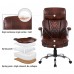 KASORIX Executive Office Chair, Adjustable Swivel Chair with PU Leather, High-Back Lumbar Support, Flip-Up Armrests for Home, Office - GD-9334