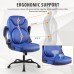KASORIX Ergonomic Office Chair, Adjustable Swivel Chair with PU Leather, High-Back Lumbar Support, Flip-Up Armrests for Home, Office - GD-9350