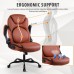 KASORIX Ergonomic Office Chair, Adjustable Swivel Chair with PU Leather, High-Back Lumbar Support, Flip-Up Armrests for Home, Office - GD-9350