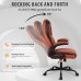 KASORIX Ergonomic Office Chair, Adjustable Swivel Chair with PU Leather, High-Back Lumbar Support, Flip-Up Armrests for Home, Office - GD-9350