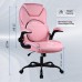 KASORIX Ergonomic Office Chair, Adjustable Swivel Chair with PU Leather, High-Back Lumbar Support, Flip-Up Armrests for Home, Office - GD-9350