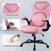KASORIX Ergonomic Office Chair, Adjustable Swivel Chair with PU Leather, High-Back Lumbar Support, Flip-Up Armrests for Home, Office - GD-9350