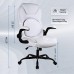 KASORIX Ergonomic Office Chair, Adjustable Swivel Chair with PU Leather, High-Back Lumbar Support, Flip-Up Armrests for Home, Office - GD-9350