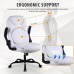 KASORIX Ergonomic Office Chair, Adjustable Swivel Chair with PU Leather, High-Back Lumbar Support, Flip-Up Armrests for Home, Office - GD-9350
