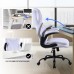 KASORIX Ergonomic Office Chair, Adjustable Swivel Chair with Velvet Lining, High-Back Lumbar Support, Flip-Up Armrests for Home, Office (Velvet White) - GD-9351