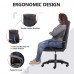 PU Leather Executive Office Chair, Ergonomic Office Desk Chair with Swivel Wheels, Armrests for Home, Office - HXBGY-0021-HZ