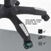 PU Leather Gaming Chair, Ergonomic Swivel Computer Chair with 5 Wheels, Armrests for Home, Office - HXBGY-5002-HB